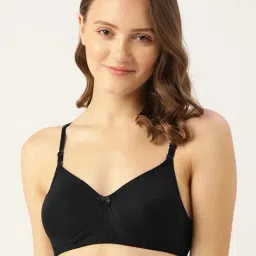 Lady Lyka Black Non Wired Non Padded T-Shirt Bra-picture-43