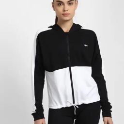 Reebok Black & White Hooded Sweatshirt-image-39