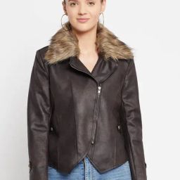 Duke Brown Regular Fit Jacket-image-62