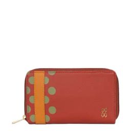 Baggit Red Printed Zip Around Wallet for Women-image-20