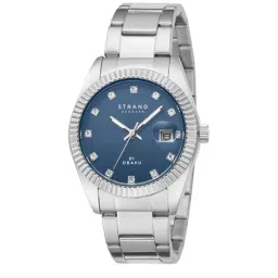 STRAND by Obaku S721LDCLSC Delmore Mini Denim Analog Watch for Women-image-9