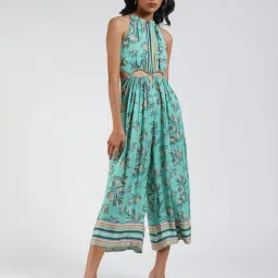 Label Ritu Kumar Mint Printed Jumpsuit-image-84