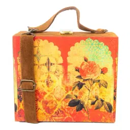 NR by Nidhi Rathi Red Fabric Clutch-41