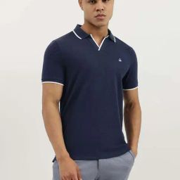 United Colors Of Benetton Navy Regular Fit Polo T-Shirt-picture-20
