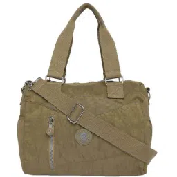 Baomi Beige Solid Medium Handbag-40