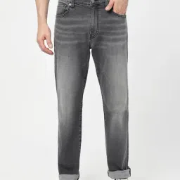 Passion Grey Regular Fit Lightly Washed Jeans-picture-21