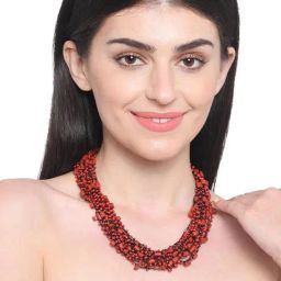 Imli Street Red & Black Necklace-27