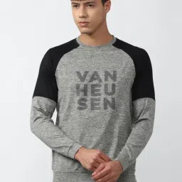 Van Heusen Flex Grey Regular Fit Printed Sweatshirt-image-40