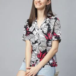 Hancock White-Black Cotton Printed Shirt-image-22