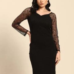 Qurvii Black Casual Dress-picture-21