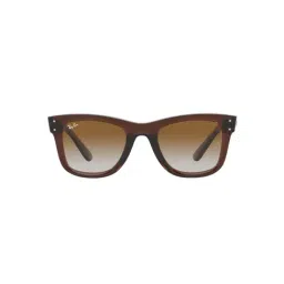 Ray-Ban Reverse  | Transparent Brown Sunglasses ( 0RBR0502S | Square | Brown Frame | Brown Lens )-picture-0