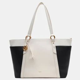 Kazo Off White & Black Large Tote-46