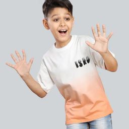3PIN Boys Orange Cotton Graphic T-Shirt-picture-14