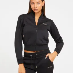 Guess Black Solid Full Sleeves Sweatshirt-picture-12