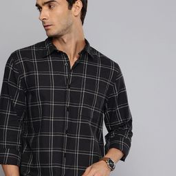 Flying Machine Checked Pure Cotton Casual Shirt-image-13