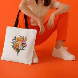 ARTBUG Women Floral Shopper Tote Bag-image-97
