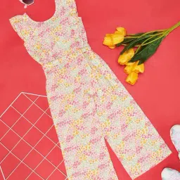 YU by Pantaloons Kids Multicolor Floral Print Jumpsuit-image-57