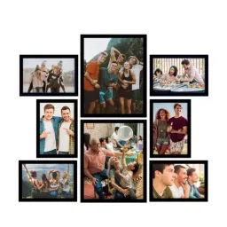 ecraftindia Memory Wall Collage Photo Frame - Set of 8 Photo Frames for 6 Photos of 5'x7', 2 Photos of 8'x10' image 3