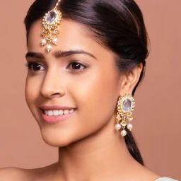 Fida White Jewellery Set-25