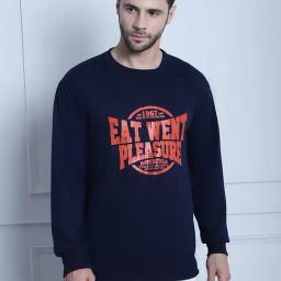 Vimal Jonney Navy Regular Fit Printed Sweatshirt-picture-8