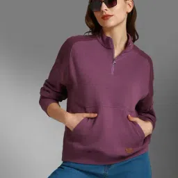 High Star Purple Cotton Regular Fit Sweatshirt-image-64