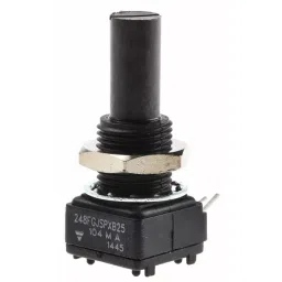 Vishay Panel Mount, Through Hole Rotary Potentiometer 500 mW Power 100 kΩ Pin Terminal, 248FGJS0XB25104MA (Pack of 50 Pcs)-picture-36
