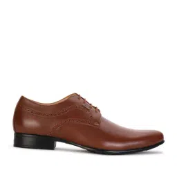 Bata Men's Brown Derby Shoes-picture-48