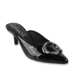 Catwalk Women's Black Mule Shoes-image-95
