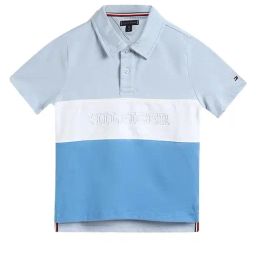 TOMMY HILFIGER Boys Blue Colorblock T-Shirt-image-47