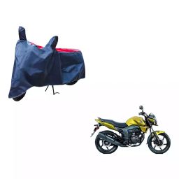 Auto Pearl Waterproof Two Wheeler Cover For Honda Unicorn Dazzler (Red & Blue)-image-36