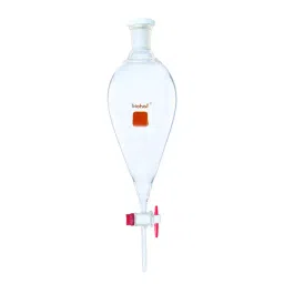 Biohall 500 ml Squibb Shape Separating Funnel with PTFE Key, BLS.1503.21-13