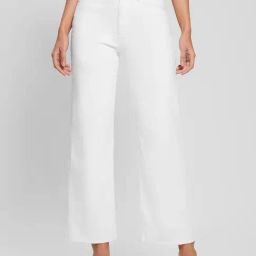 Guess White Fashion Wide Leg Jeans-image-3