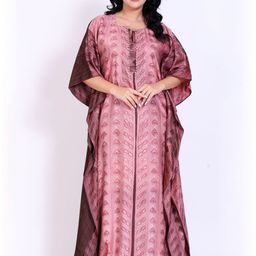 SILK N STYLES Printed Round Neck Nightdress-image-64