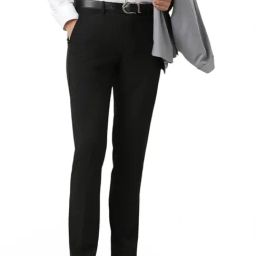 Van Heusen Black Slim Fit Trousers-image-87