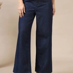Aurelia Blue Pure Cotton Solid Jeans-image-27