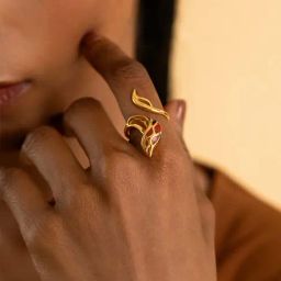 Shaya Forged by Setbacks Ring in Gold Plated 925 Silver-picture-12
