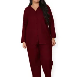 LASTINCH Maroon Shirt With Pyjamas-picture-27