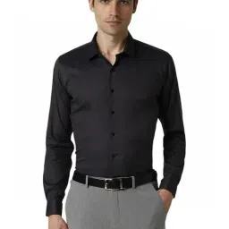 Van Heusen Black Slim Fit Printed Shirt-image-19