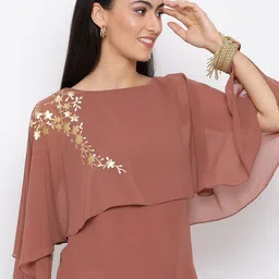 OTIRA Women Embellished Flared Sleeves Cape Top-image-46