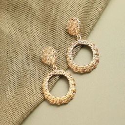 Sohi Gold Plated Party Designer Drop Earrings-10