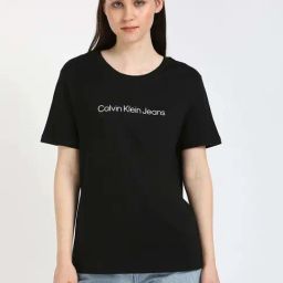 Calvin Klein Jeans Black Logo T-Shirt-image-1