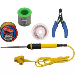 Fadman 5 In 1 Soldering Iron Kit Flat 27 mm Tip Copper, Iron & Nickle 25 W Yellow & Black-14