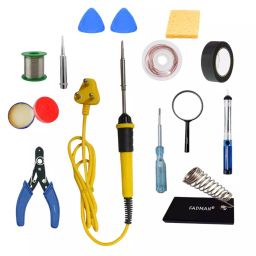 Fadman 13 In 1 Type-1 Soldering Kit with Mobile Opener 25 W Corded Flat Copper, Iron & Nickle Tip-34