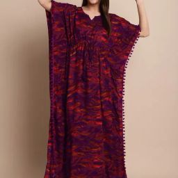 Secret Wish Multicolor Abstract Print Kaftan-picture-16