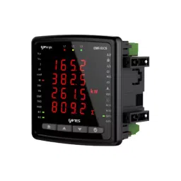 ENTES 96x96x45 mm 100-270 V AC 2 Digital Input Network Analyzer, EMR-53S-8