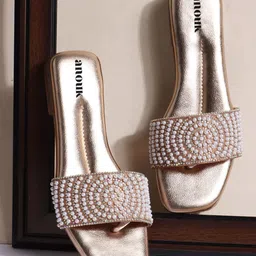 Anouk Women Embellished Ethnic Open Toe Flats-image-75