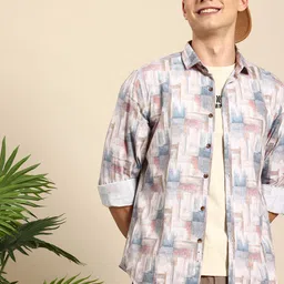 Mast & Harbour Men Printed Casual Shirt-picture-12