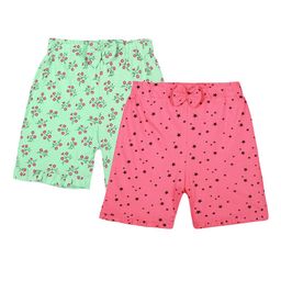 FASLA Girls Pack Of 2 Mid-Rise Graphic Printed Cotton Above Knee Shorts-image-89