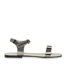 Pantaloons Junior Grey Ankle Strap Sandals-image-38