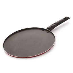 Nirlon Red Aluminium 29 cm Gas Non-Stick Dosa Tawa With Handle (1.2 L)-17